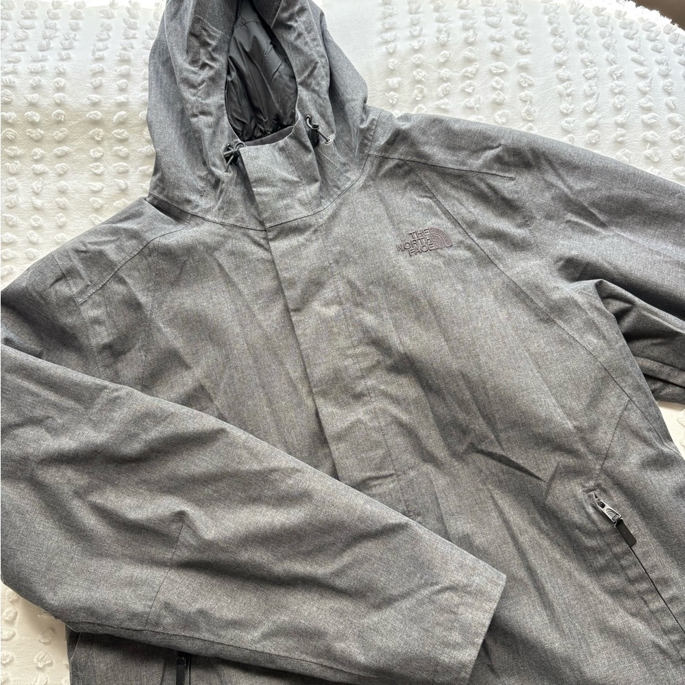 The North Face Men's Gray Hooded Jacket • Size XL - Picture 3 of 10